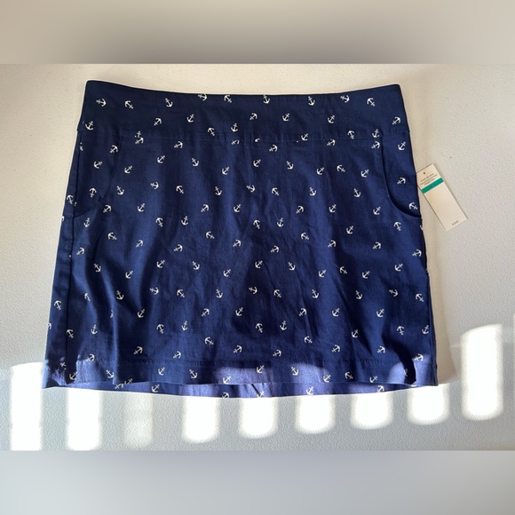 FRESH PRODUCE 2X South Beach BLUE Stretch Knit CITY Skort Skirt $65 NWT New main image 1